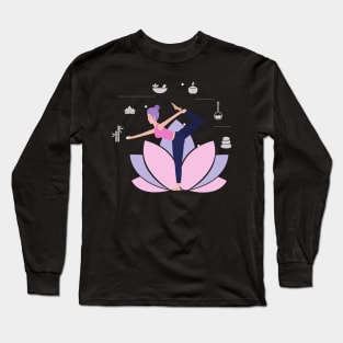 Yoga balancing Long Sleeve T-Shirt